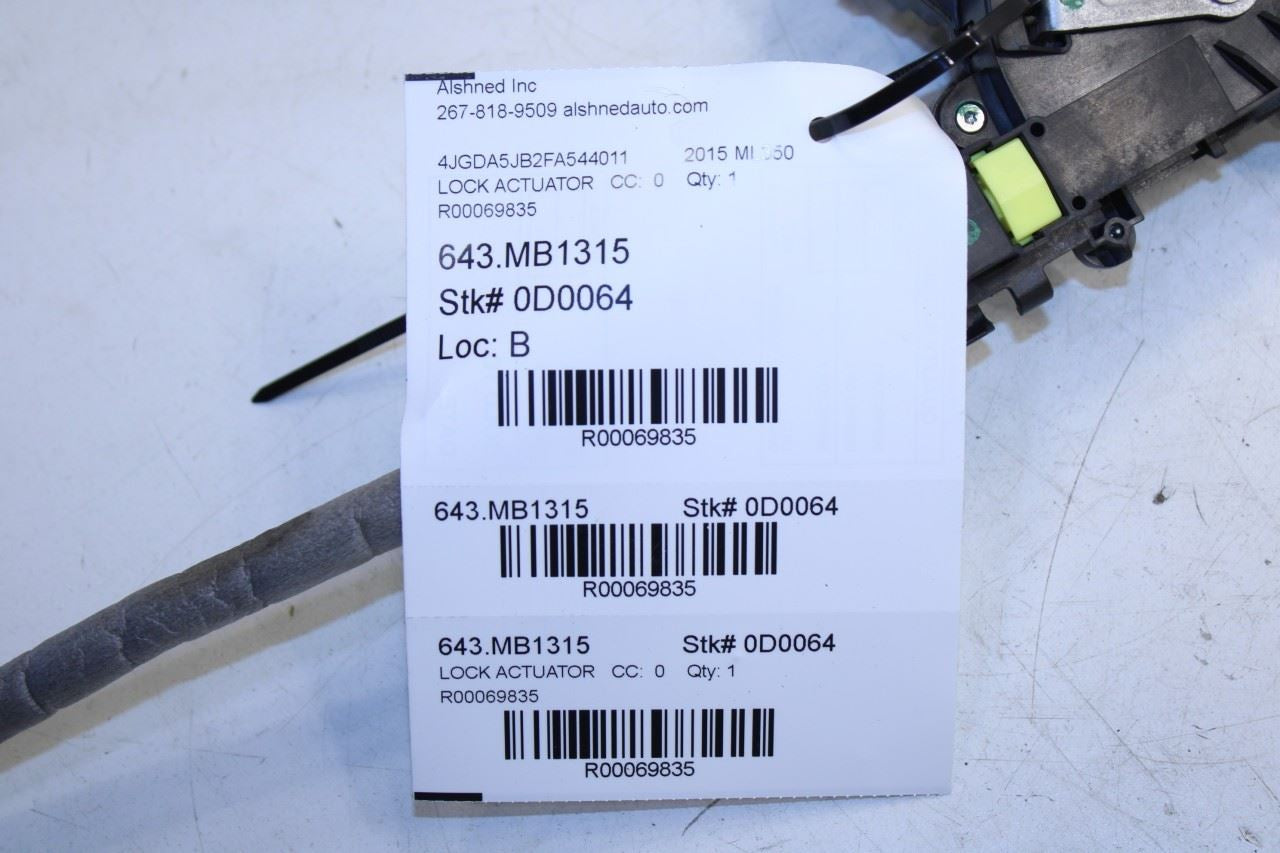 2006-2015 Mercedes-Benz ML350 Front Left Door Lock Latch Actuator 099-720-09-35 - Alshned Auto Parts