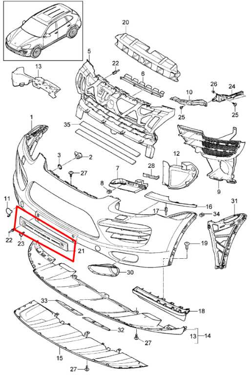 2011-2014 Porsche Cayenne Platinum 3.6L AWD Front License Plate Holder Bracket - Alshned Auto Parts