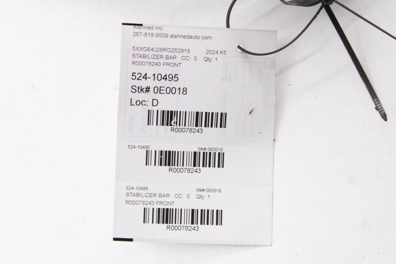 2021-24 Kia K5 GT-Line 1.6L AWD Front Stabilizer Sway Anti-Roll Bar 54810-L1000 - Alshned Auto Parts