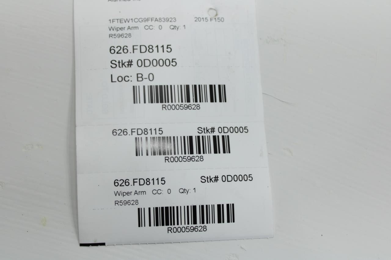 15-20 Ford F150 Platinum FR Left & Right Windshield Wiper Arm FL34-17527-A - Alshned Auto Parts