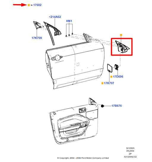 2005-09 Ford Mustang GT 4.6L Driver Left Side Rear View Mirror 6R3Z-17683-AA OEM - Alshned Auto Parts