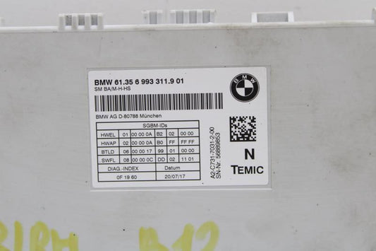 2018-20 BMW 430i Front Right Seat Memory Control Module 61-35-6-993-311-9-01 OEM - Alshned Auto Parts