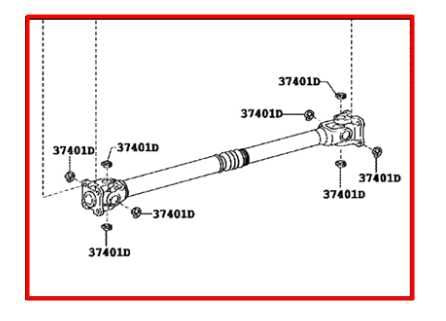 2015-2023 Toyota Tacoma SR5 3.5L AT 4WD Front Drive Propeller Shaft 37140-04072 - Alshned Auto Parts