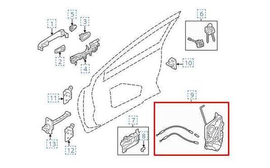 2015-21 Subaru WRX Premium Front Right Side Door Lock Latch Actuator 61032VA101 - Alshned Auto Parts