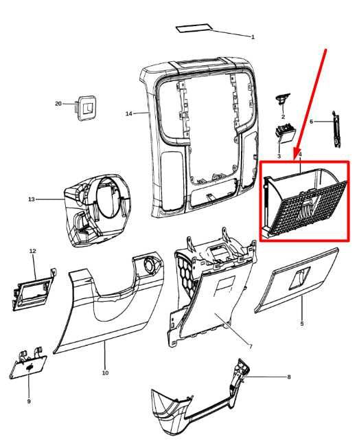 2011-2018 Ram 1500 Dash Glove Box Storage Compartment 1NL84DX9AB OEM - Alshned Auto Parts