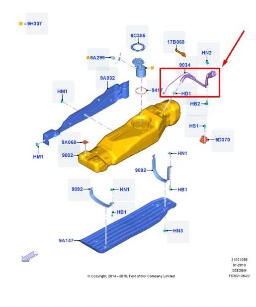 2015-2020 Ford F-150 3.5L Platinum Fuel Filler Neck Tube Pipe JL3Z-9034-G OEM - Alshned Auto Parts