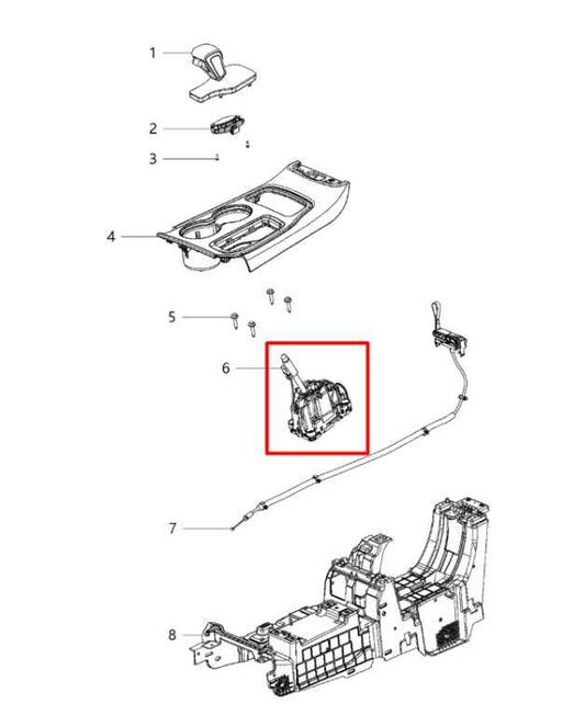 16-22 Jeep Grand Cherokee Limited 3.6L Automatic Transmission Gear Shifter Lever - Alshned Auto Parts