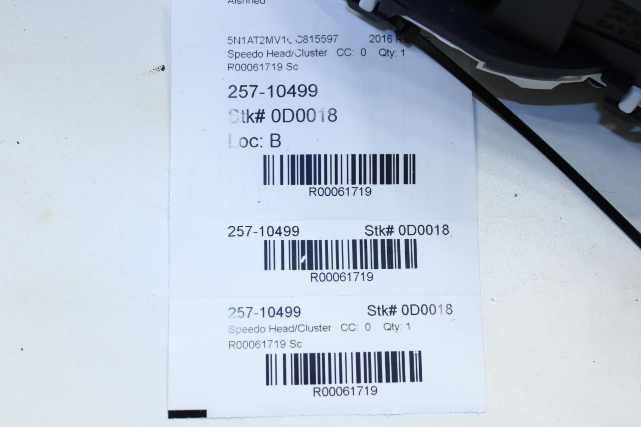 14-17 Nissan Rogue SV Speed Gauge Instrument Cluster 101K Mileage 248106FJ0A OEM - Alshned Auto Parts