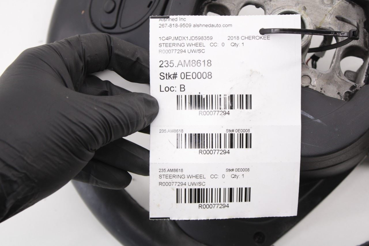 2014-22 Jeep Cherokee Limited 3.2L 4WD Steering Wheel Leather w/ Control Buttons - Alshned Auto Parts