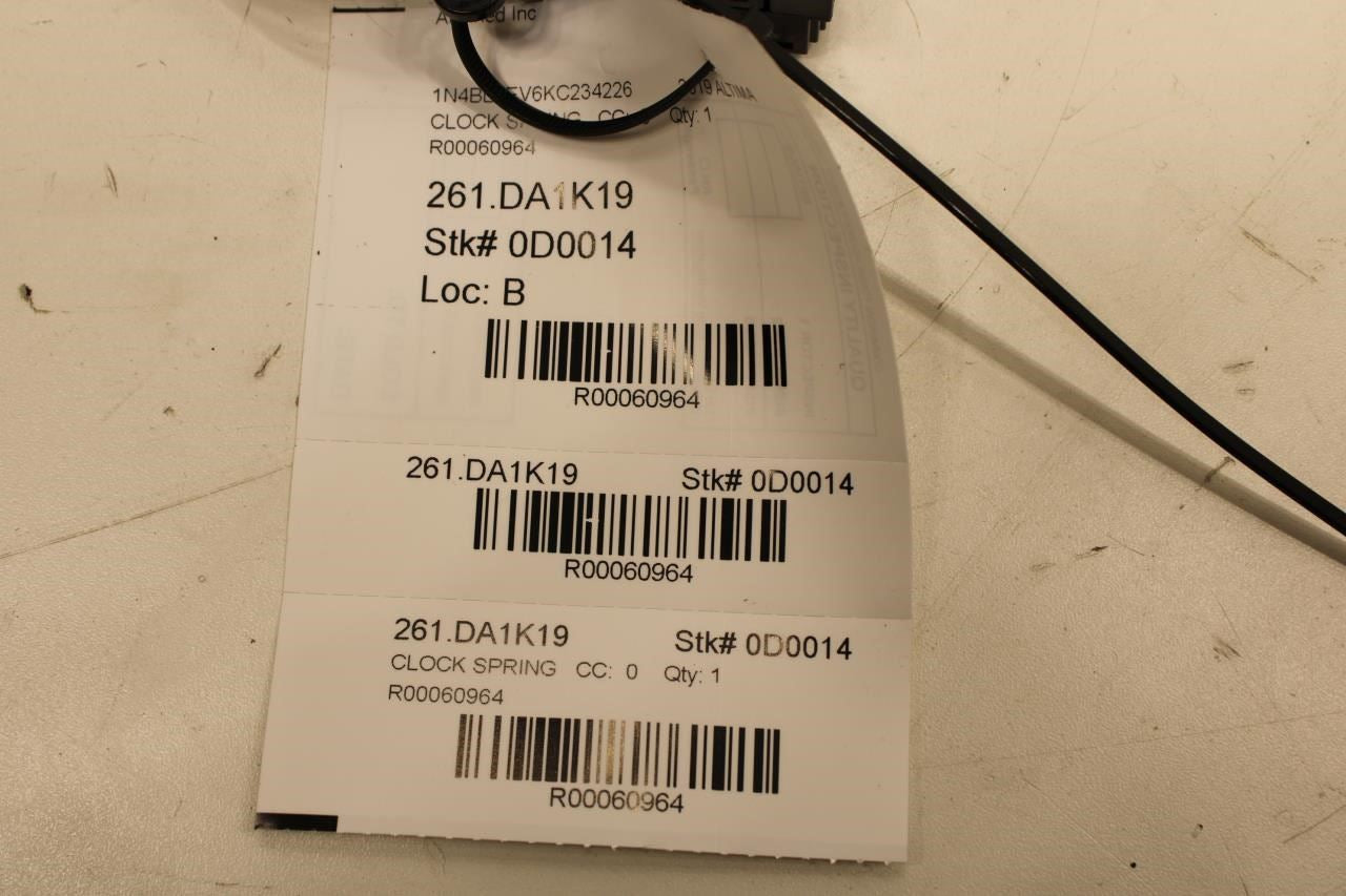 2019-24 Nissan Altima SL Steering Wheel Clock Spring w/ Harness 25554-6CJ2A OEM - Alshned Auto Parts