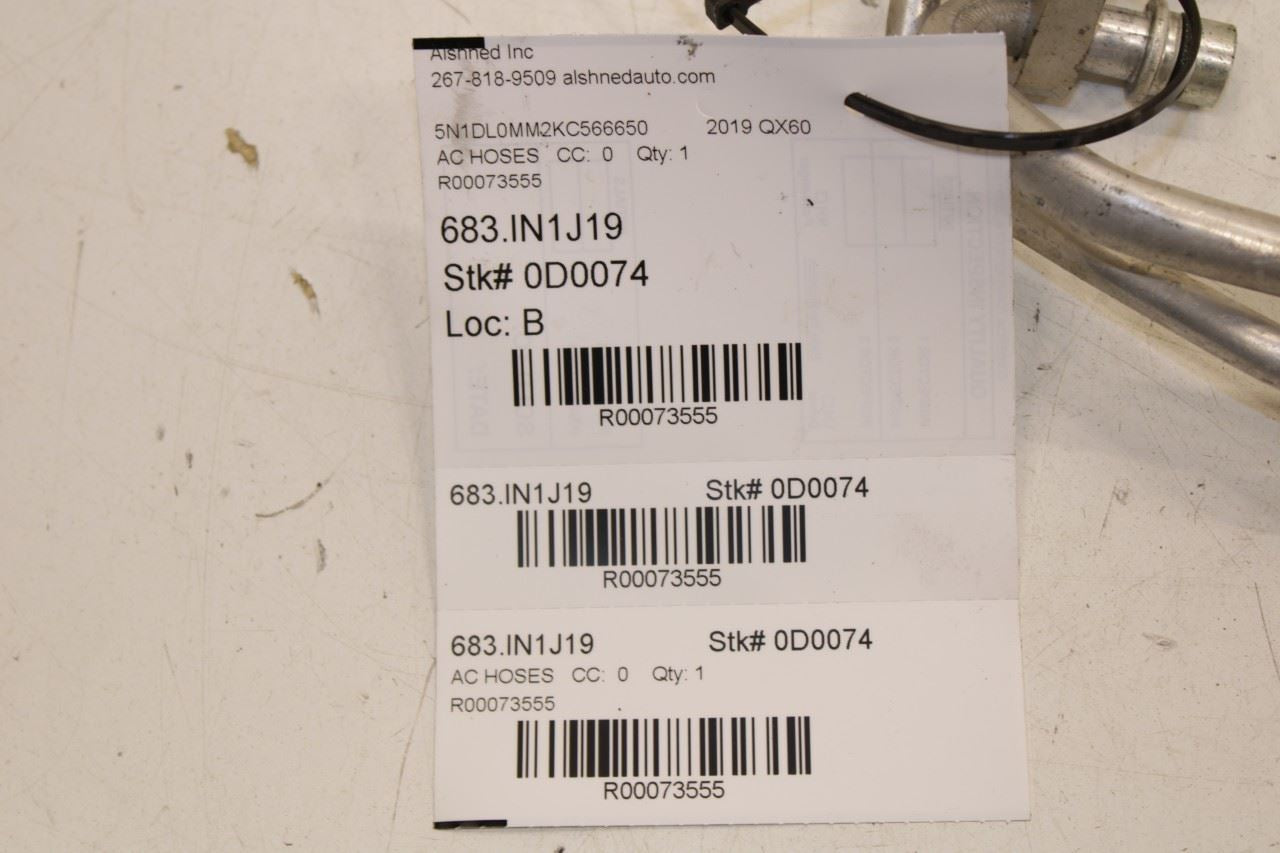 2014-20 Infiniti QX60 Pure 3.5L HVAC AC Heater Evaporator Core Suction Hose Tube - Alshned Auto Parts