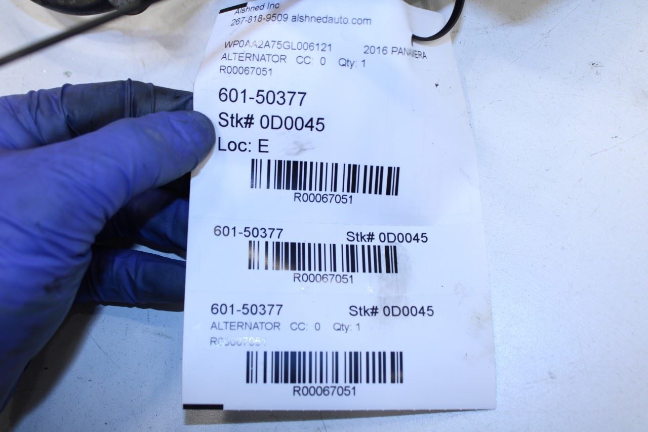 2011-2016 Porsche Panamera 4 3.6L AWD Alternator Generator 94860302904 OEM - Alshned Auto Parts