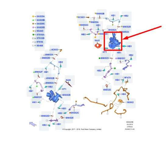2018-2020 Ford F150 2.7L 4WD Right Side Engine Turbocharger 57K JT4E-6K682-AB - Alshned Auto Parts