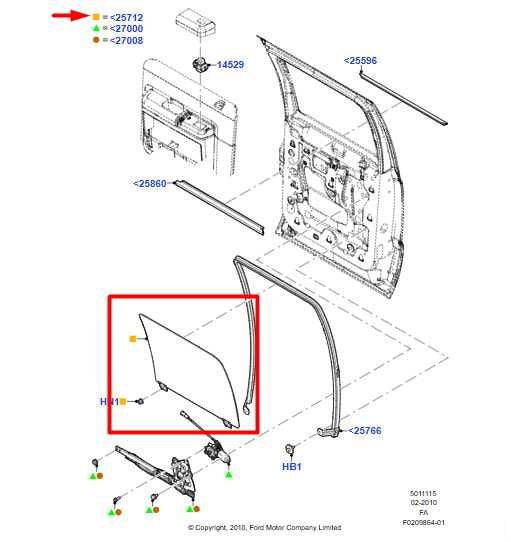 2005-12 Ford F250 SD 6.2L Rear Right Side Door Window Glass F81Z-2625712-BA OEM - Alshned Auto Parts