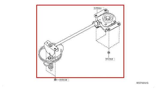 2013-2024 Nissan Pathfinder SV Spare Tire Wheel Carrier Hoist 57210-3JA0C OEM - Alshned Auto Parts