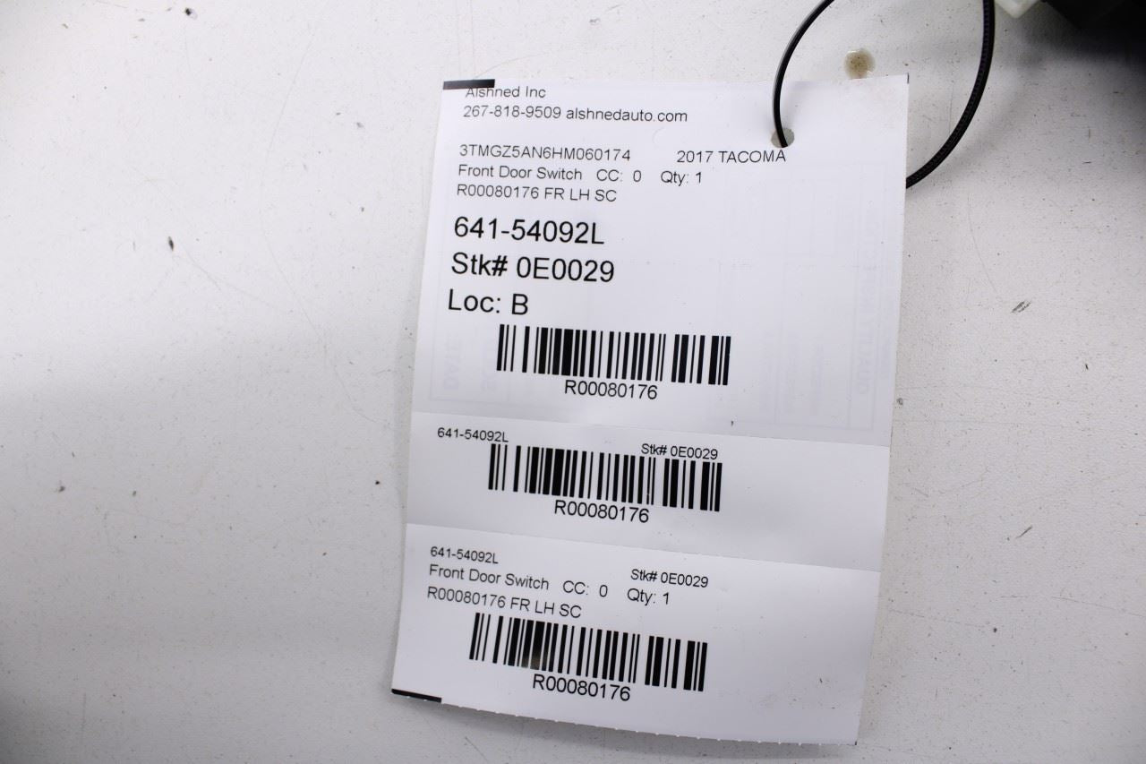 2016-2023 Toyota Tacoma Limited Front Left Side Door Master Power Window Switch - Alshned Auto Parts
