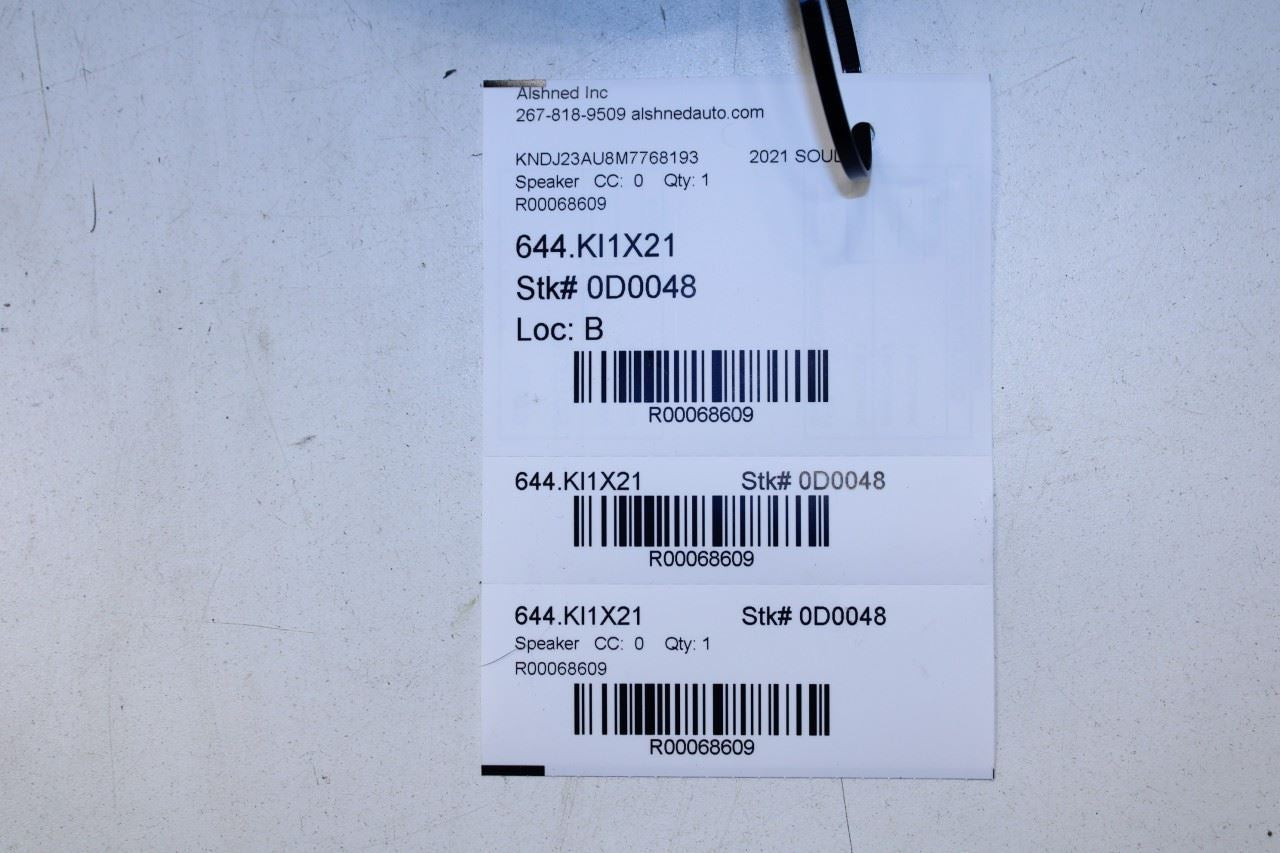 2020-2025 KIA Soul LX Rear Right Passenger Side Door Audio Speaker 96330-K0000 - Alshned Auto Parts