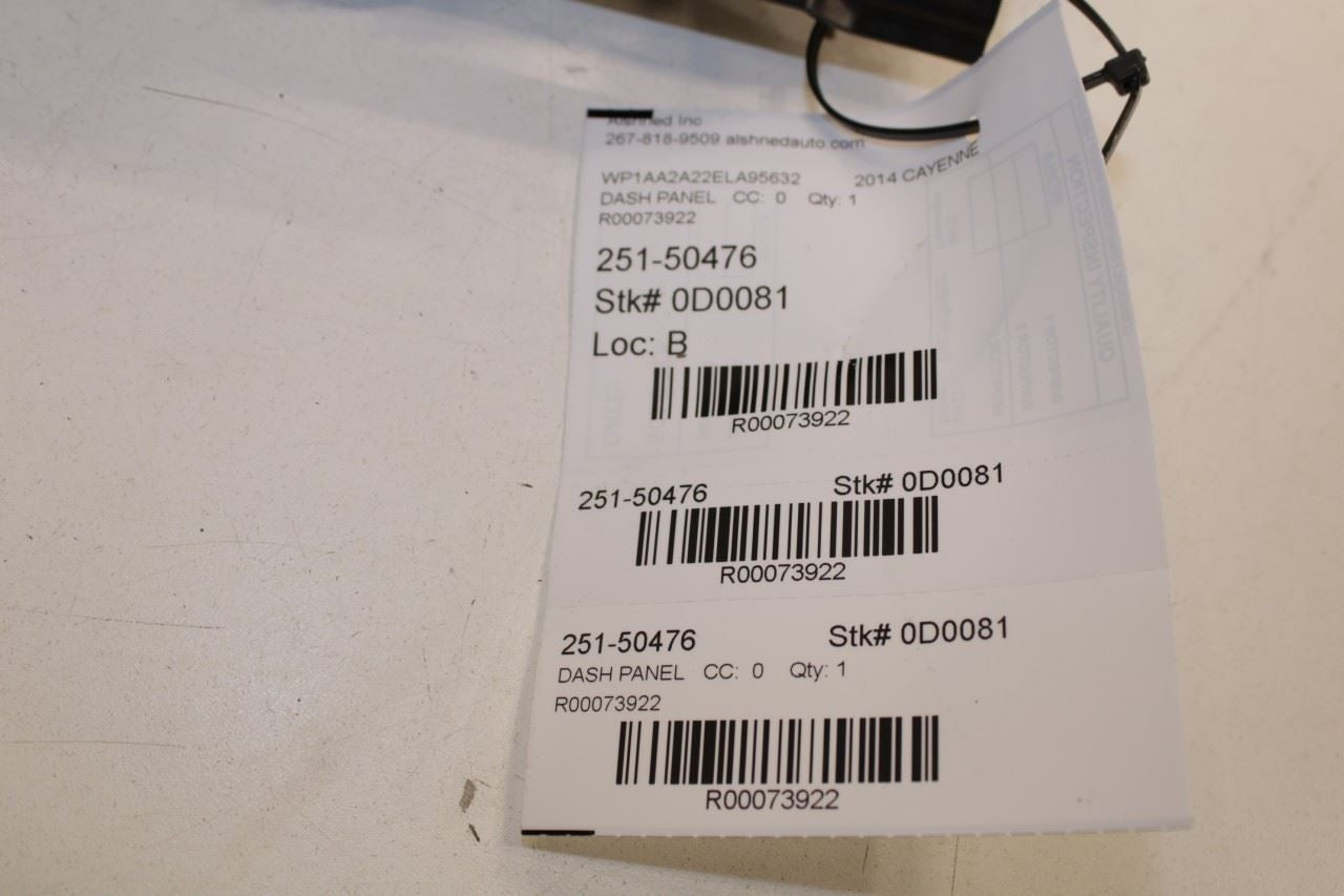 20112018 Porsche Cayenne Platinum Dash Instrument Cluster Trim Upper Cover - Alshned Auto Parts