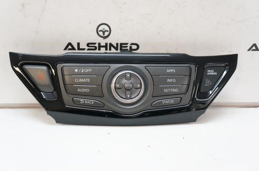 17-20 Nissan Pathfinder Audio Radio Faceplate Climate Control Panel 28395-9PJ0A - Alshned Auto Parts