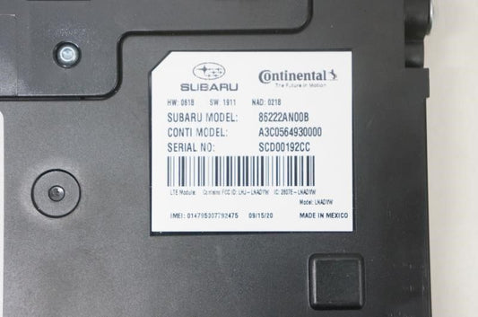 2020-2021 SUBARU LEGACY OUTBACK Telematic Unit 86222AN00B OEM *ReaD* - Alshned Auto Parts