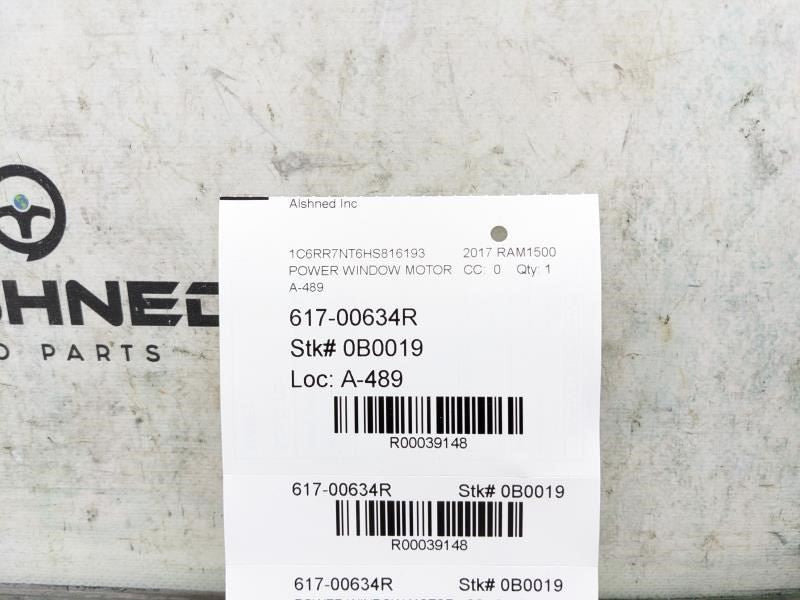 2015-2020 Ram 1500 Laramie 5.7L AWD Rear Cab Sliding Back Window Regulator Motor7