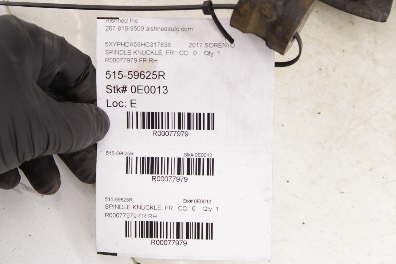 15-18 Kia Sorento EX Front Right Passenger Side Spindle Knuckle Hub 51716-C5300 - Alshned Auto Parts