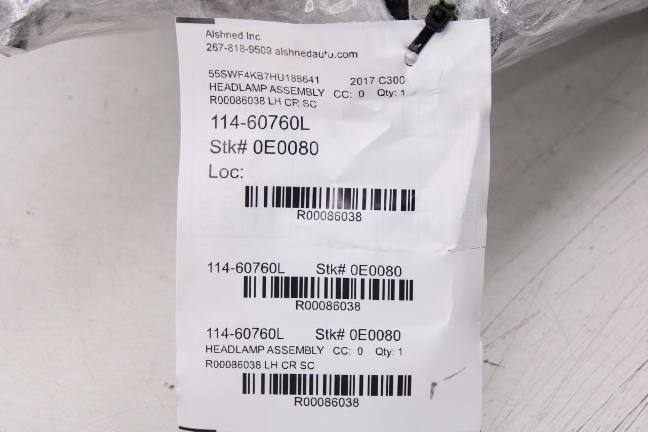 2015-18 Mercedes-Benz C300 4Matic 2.0L AWD Front Left Side Headlight Lamp *ReaD*14