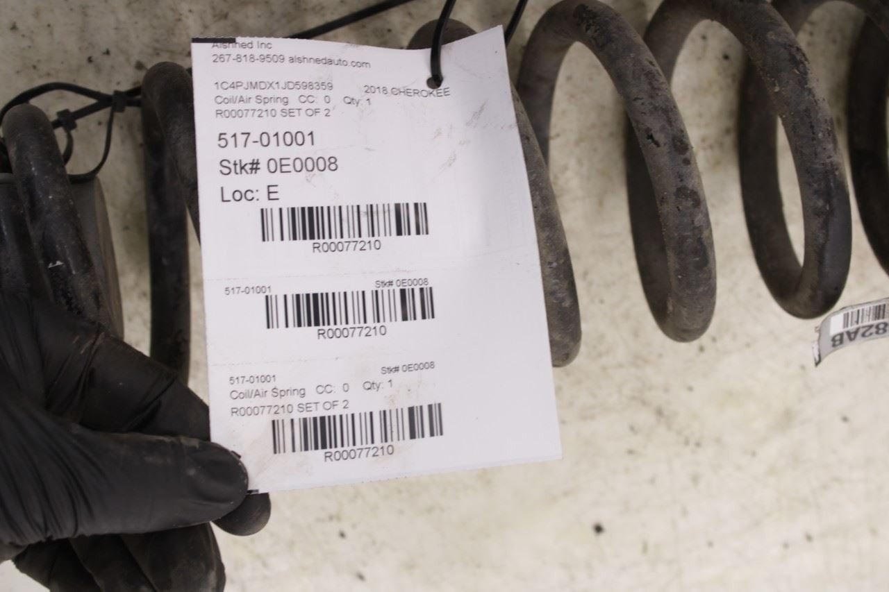 2014-2018 Jeep Cherokee Limited Rear Right and Left Side Coil Spring Set - Alshned Auto Parts