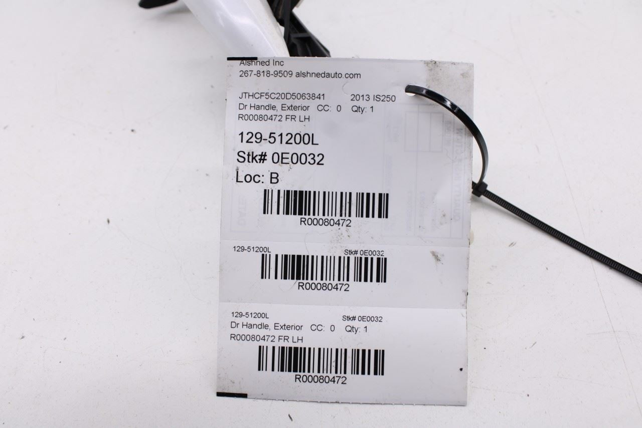 2006-15 Lexus IS250 2.5L Front Left Side Door Exterior Handle 69220-53040-A2 OEM - Alshned Auto Parts