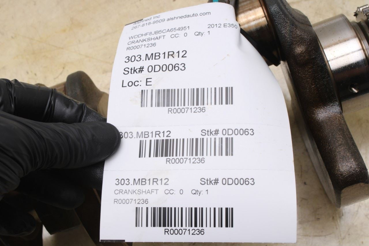 12-16 Mercedes-Benz E350 Sport 4Matic 3.5L Engine Crankshaft 362K 276-030-07-01 - Alshned Auto Parts