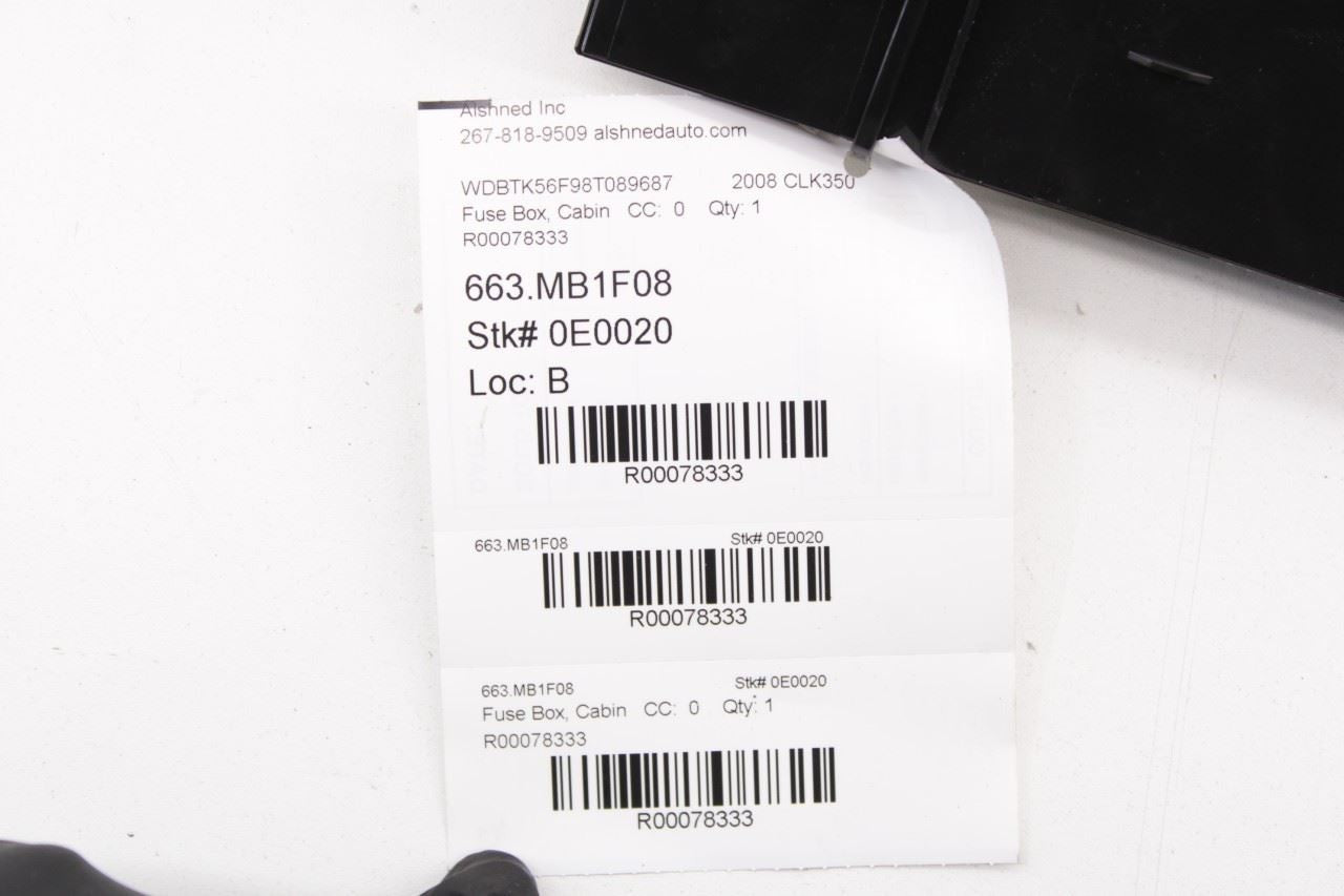 06-09 Mercedes-Benz CLK 350 3.5L RWD Rear SAM Signal Acquisition Module Fuse Box - Alshned Auto Parts