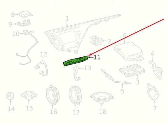 2018-2020 Toyota Camry GPS Navigation Computer Control Module 86840-07051 OEM - Alshned Auto Parts