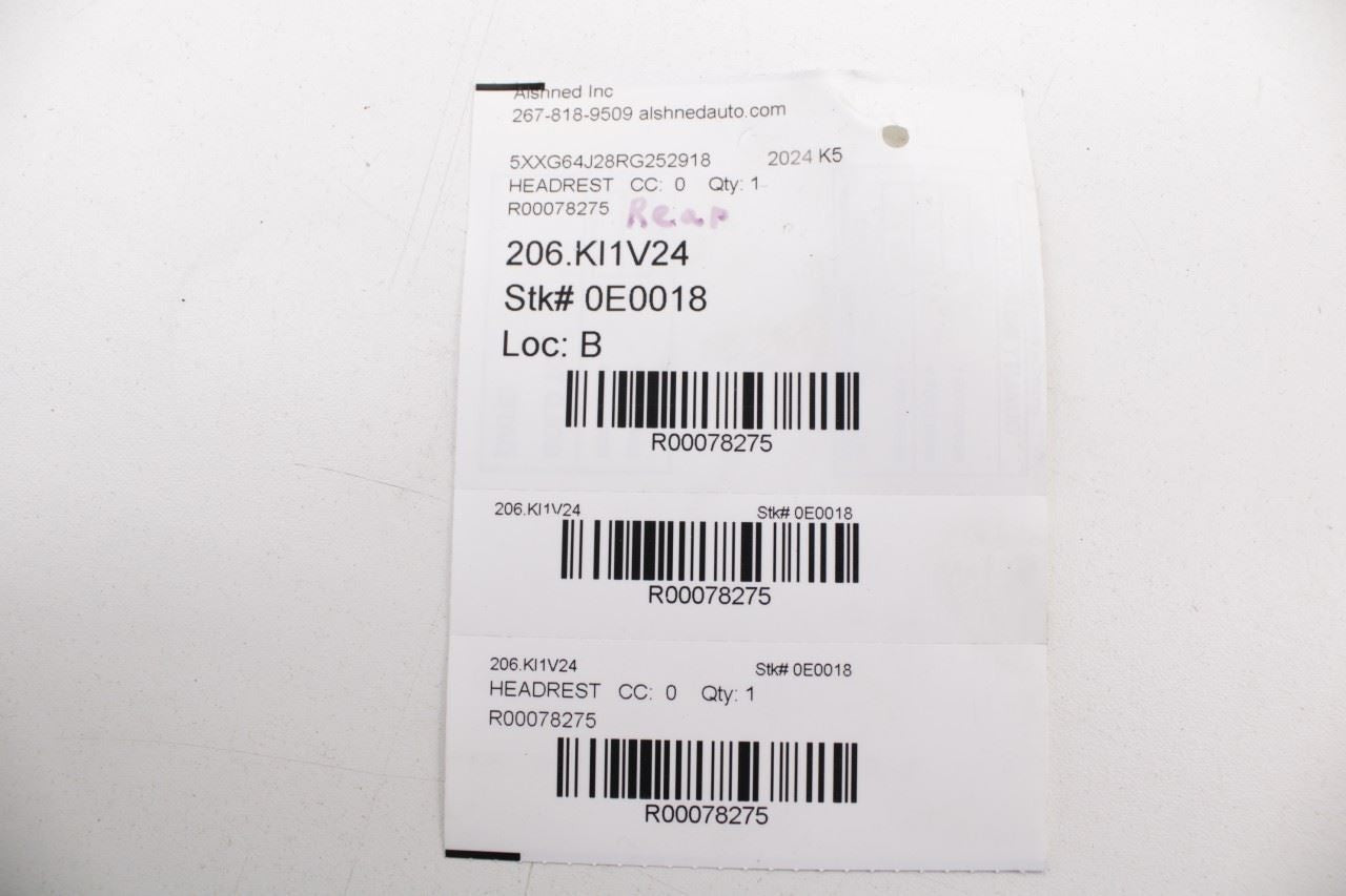 21-24 Kia K5 GTLine 1.6L AWD Rear Right and Left Side 2nd Row Seat Headrest Set - Alshned Auto Parts