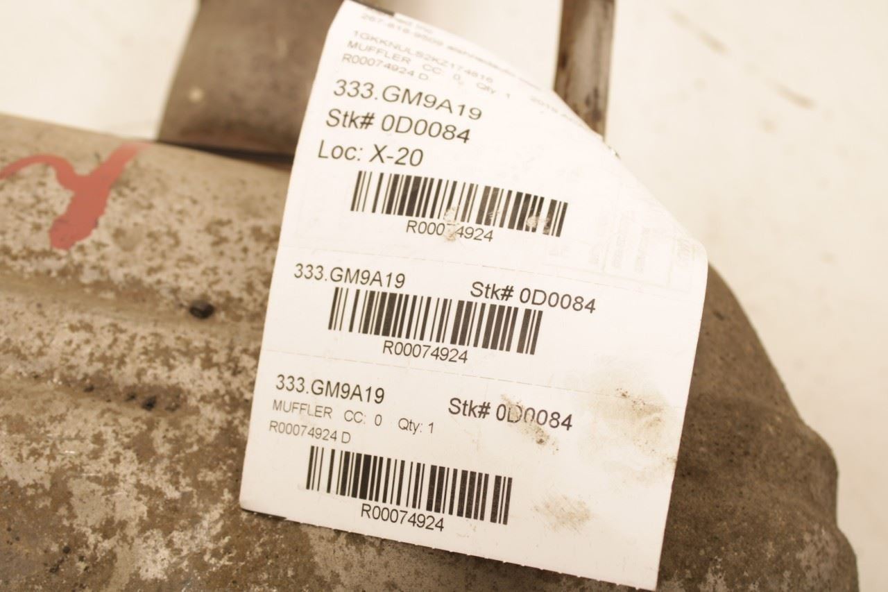 18-20 GMC Acadia SLT-1 3.6L AWD Rear Left Exhaust System Muffler 85538822 *ReaD* - Alshned Auto Parts