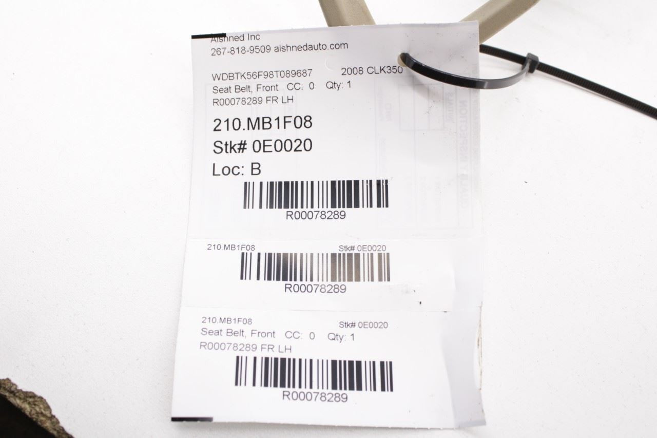 2006-09 Mercedes-Benz CLK 350 3.5L Front Driver Left Side Seat Belt Feeder Motor - Alshned Auto Parts
