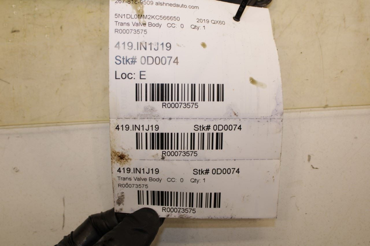 2017-2020 Infiniti QX60 Pure 3.5L AWD CVT Automatic Transmission Valve Body 118K - Alshned Auto Parts