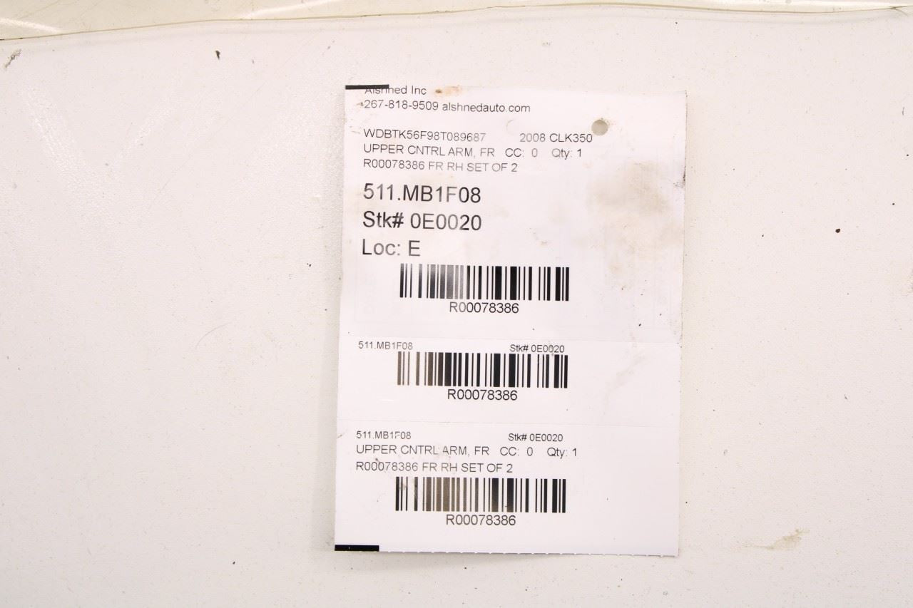 06-09 Mercedes-Benz CLK 350 RWD Front Right Side Upper and Lower Control Arm Set - Alshned Auto Parts