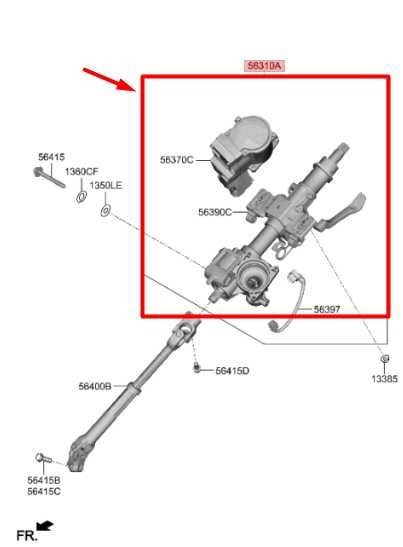 2019-2020 Hyundai Santa Fe AWD Steering Column Assembly 56340-S2000 OEM - Alshned Auto Parts