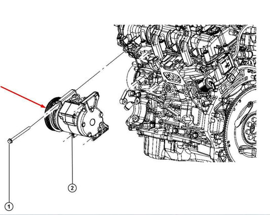 2011-2015 Dodge Durango SXT 3.6L AC Air Conditioner Compressor 68021638AG OEM - Alshned Auto Parts