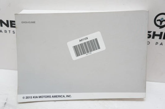 2016 Kia Sorento Owner's Manual - Alshned Auto Parts