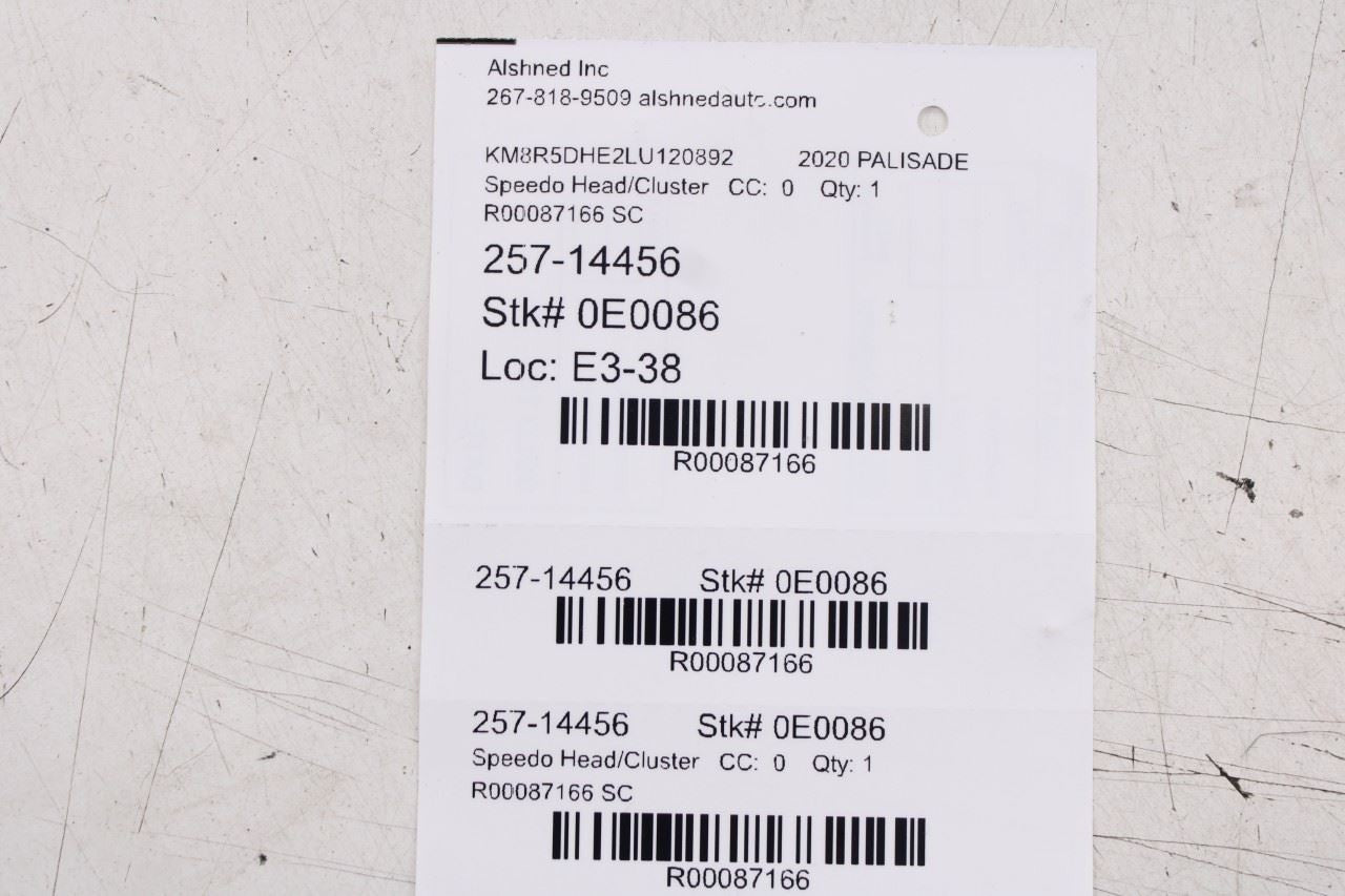 20-22 Hyundai Palisade Limited Speedometer Gauge Instrument Cluster 121K Mileage - Alshned Auto Parts