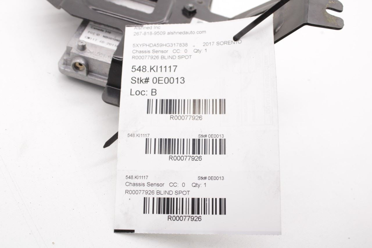 2015-2018 Kia Sorento EX Rear Left Blind Spot Detection Radar Sensor Module OEM - Alshned Auto Parts