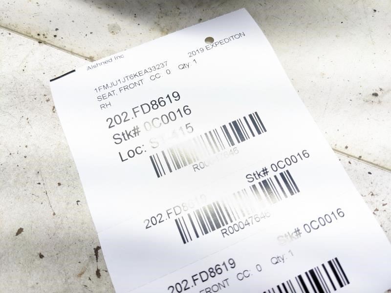 2018-2021 Ford Expedition Front Right Seat Lower Cushion JU5A-96632A80-AB OEM - Alshned Auto Parts