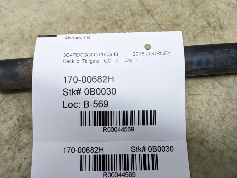 12-20 Dodge Journey Rear Right & Left Tailgate Support Strut 68101213AA OEM - Alshned Auto Parts