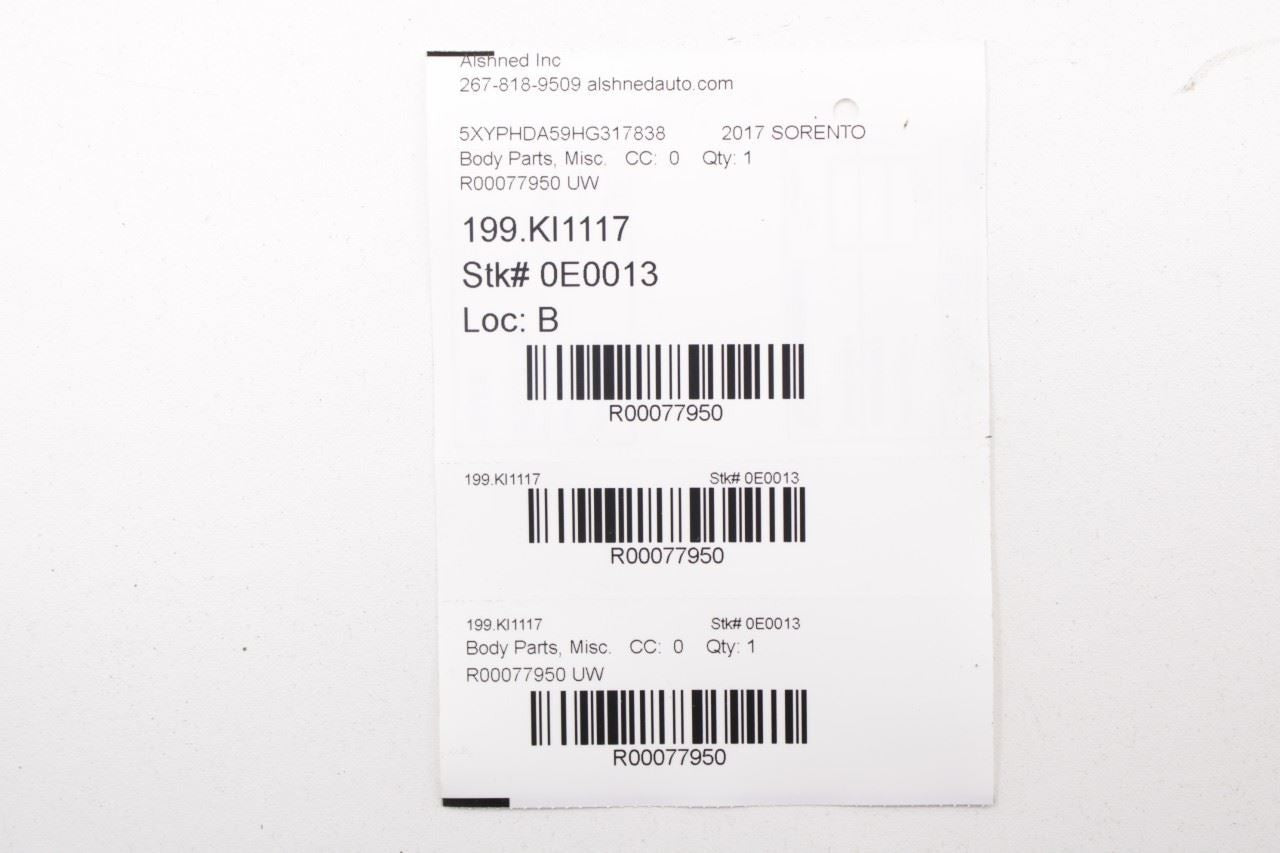 2015-20 Kia Sorento EX Front and Rear Right and Left Door Sill Scuff Plate Set - Alshned Auto Parts