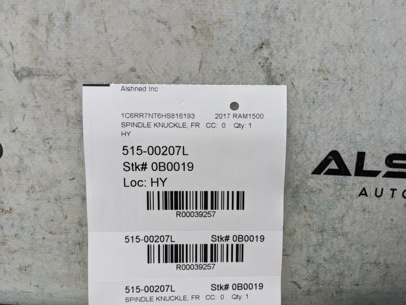 2011-20 Ram 1500 Laramie 5.7L AWD Front Suspension Left Side Spindle Knuckle Hub12