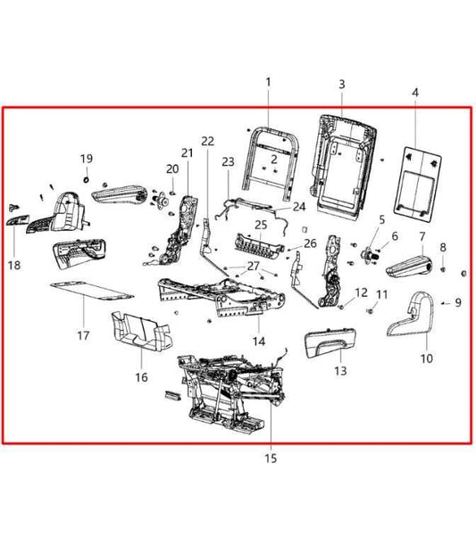 15-20 Dodge Grand Caravan GT Rear RH and LH Side 2nd Row Stow'N'Go Seat Complete - Alshned Auto Parts