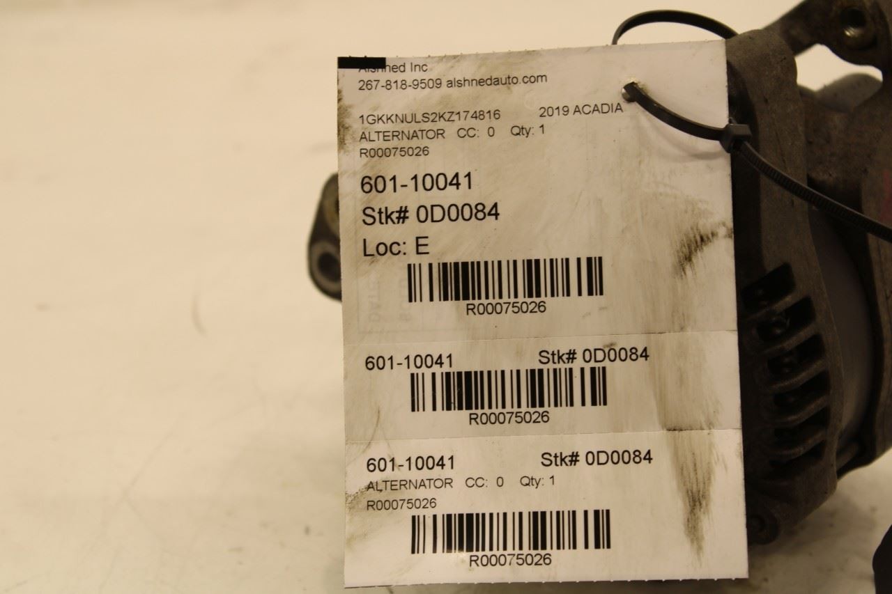 2017-2023 GMC Acadia SLT-1 3.6L Alternator Generator 13520809 OEM - Alshned Auto Parts