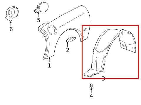 1997-04 Chevrolet Corvette Rear Left Driver Side Wheelhouse Liner Splash Shield - Alshned Auto Parts