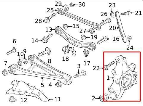 11-18 Porsche Cayenne Platinum Rear Left Side Spindle Knuckle Hub 958-331-611-01 - Alshned Auto Parts